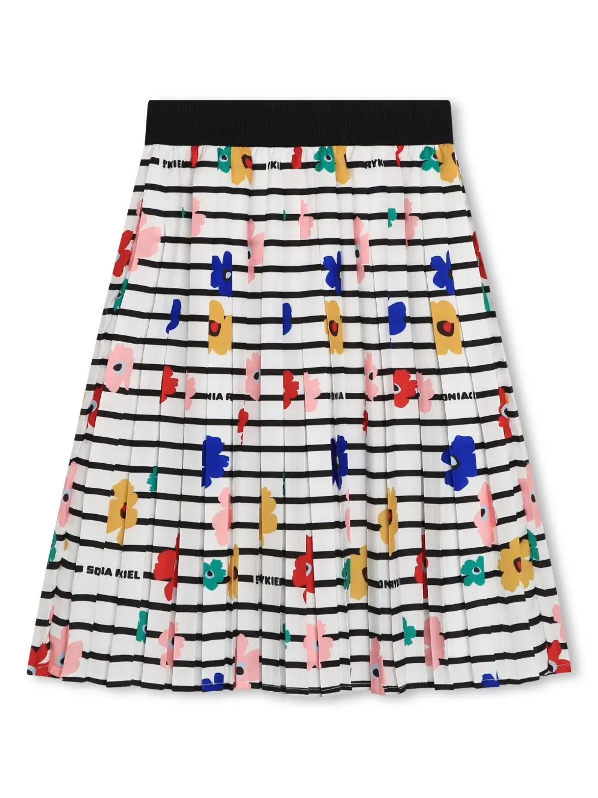 SONIA RYKIEL ENFANT フローラルプリント プリーツ マキシスカート - White - 画像2