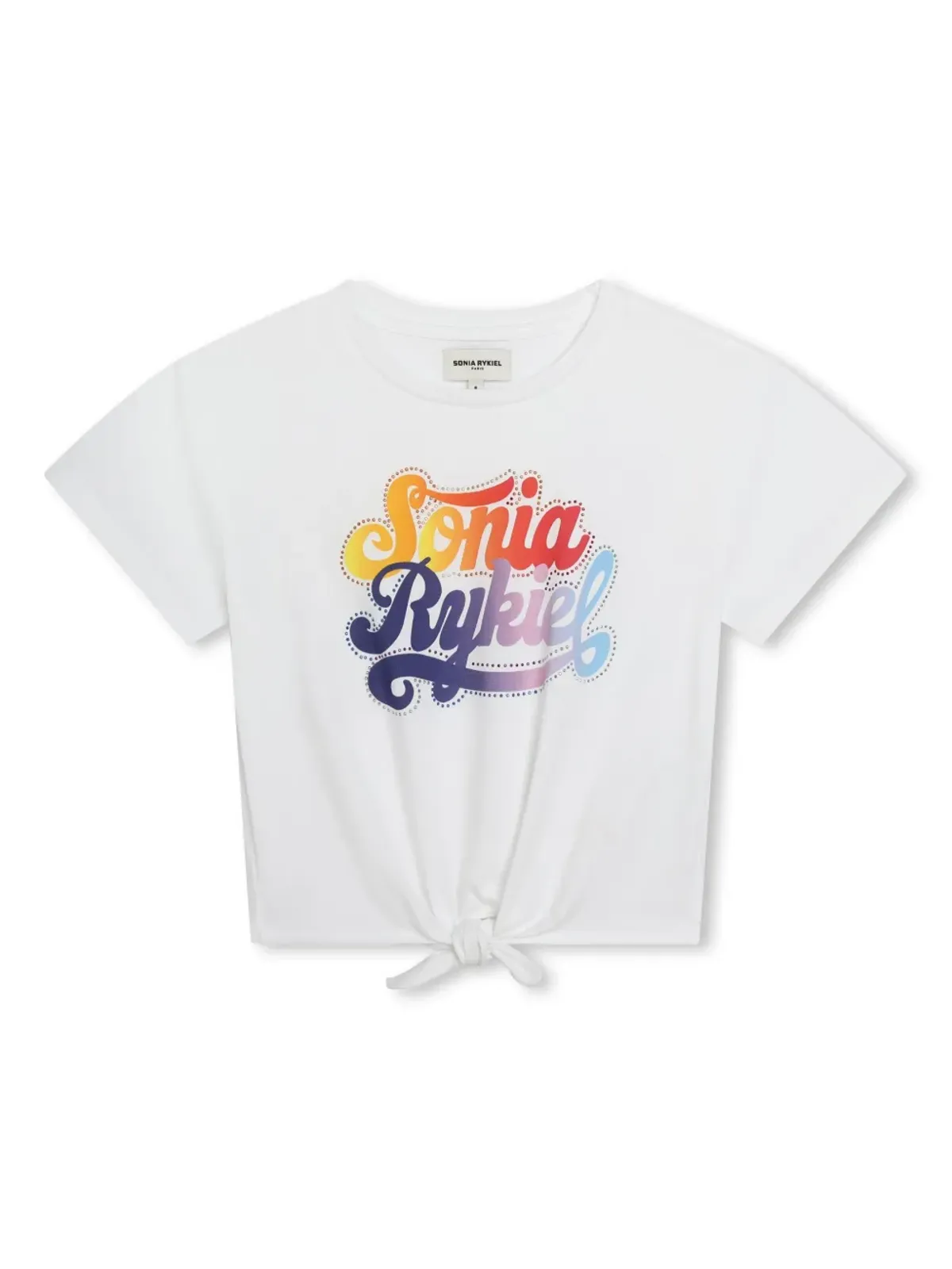 SONIA RYKIEL ENFANT ロゴプリント コットンTシャツ - 画像1