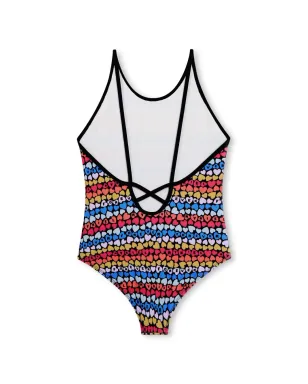 SONIA RYKIEL ENFANT ハートプリントストライプ水着 - サムネイル2