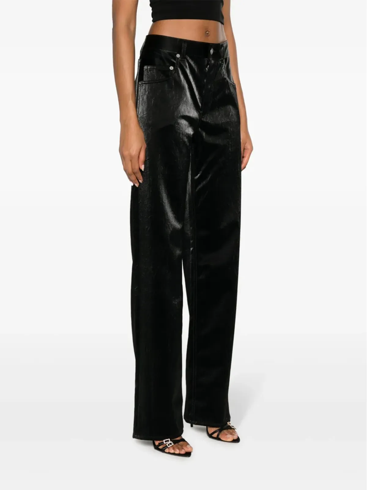 Saint Laurent ハイライズ・ワイドレッグ ジーンズ - 画像3