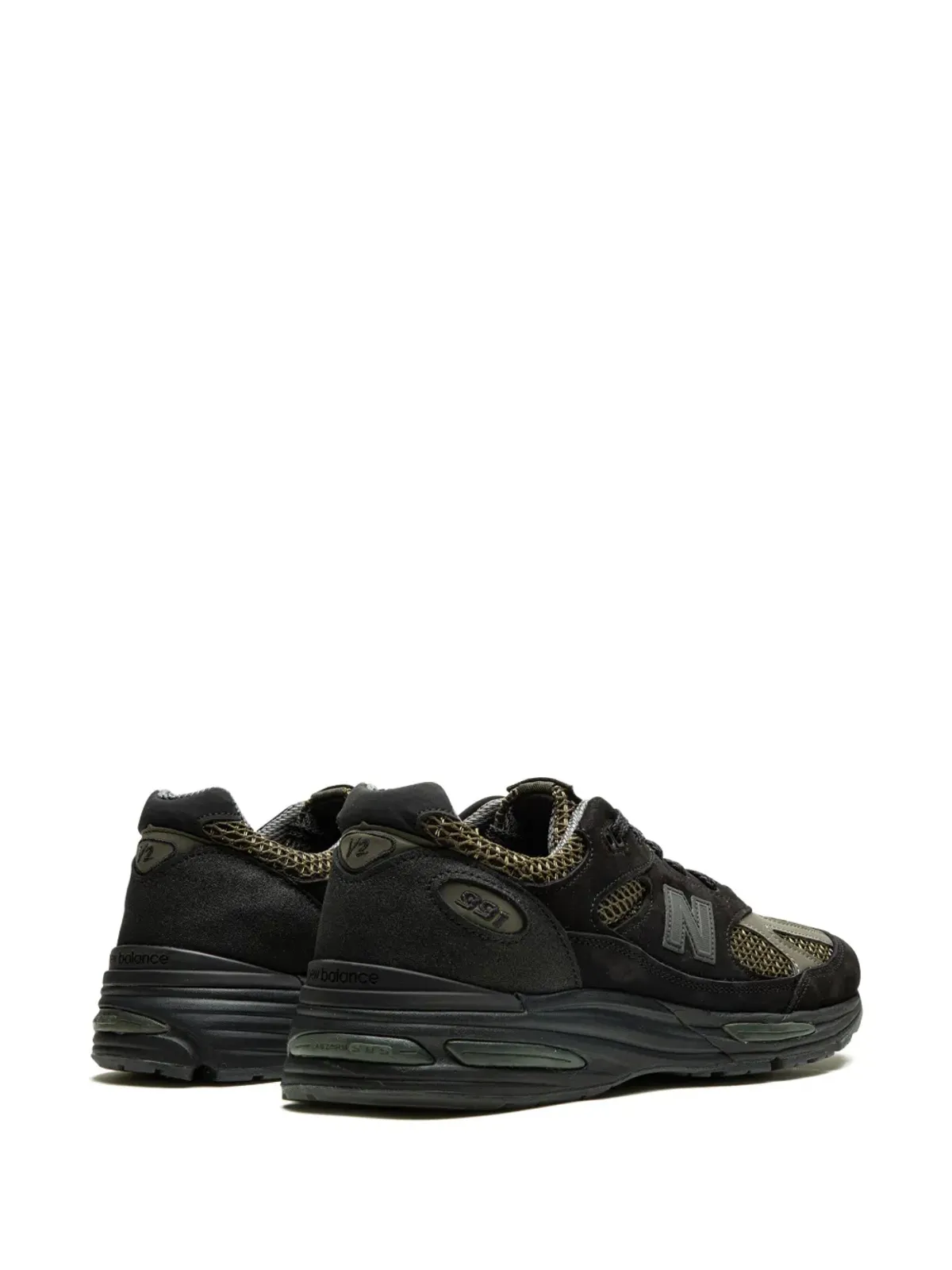 New Balance 991v2 ストーンアイランド ブラック/グレー スニーカー - 画像3