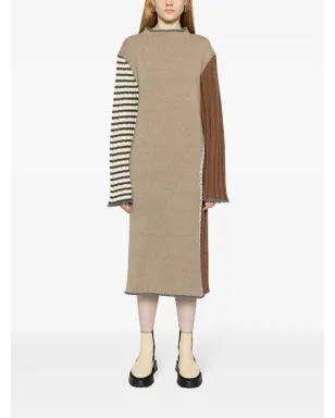 YANYAN KNITS 長袖ニットミディドレス - サムネイル2