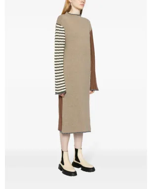 YANYAN KNITS 長袖ニットミディドレス - サムネイル3