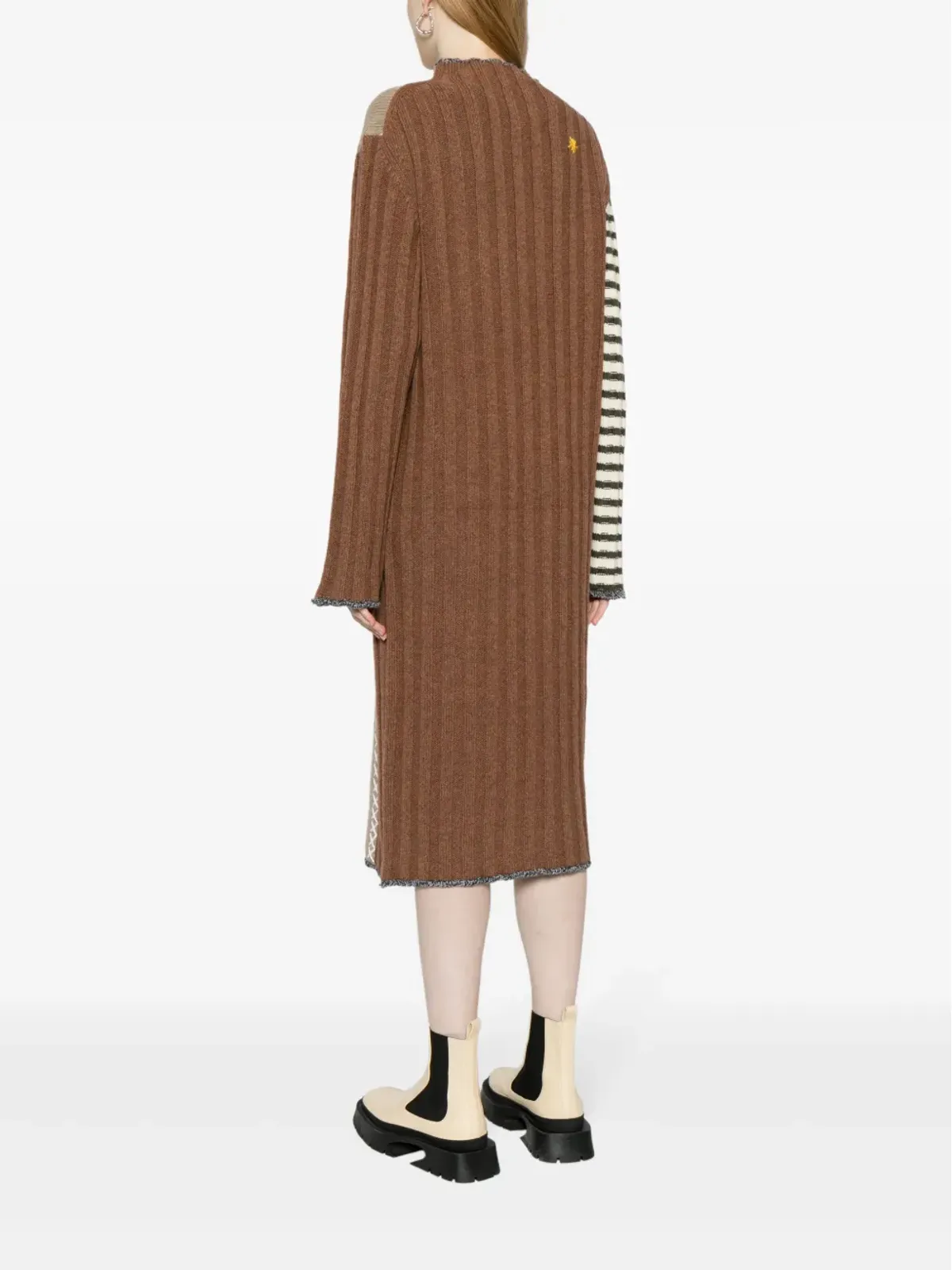 YANYAN KNITS 長袖ニットミディドレス - 画像4