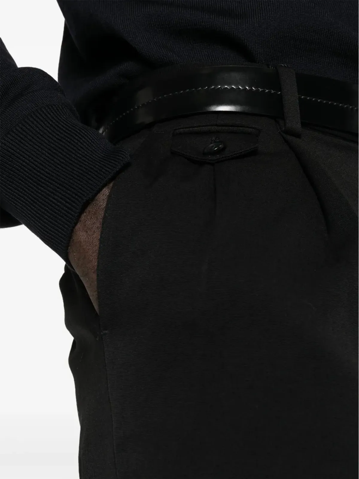 Dolce & Gabbana テーラード ヴァージンウール パンツ - ブラック - 画像5