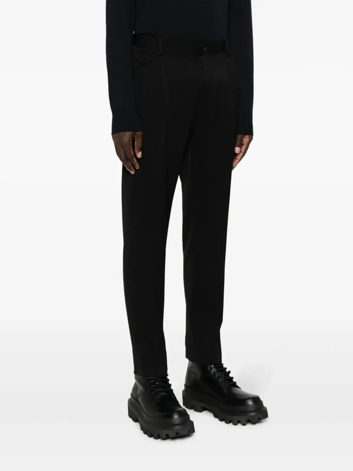 Dolce & Gabbana テーラード ヴァージンウール パンツ - ブラック - 画像3