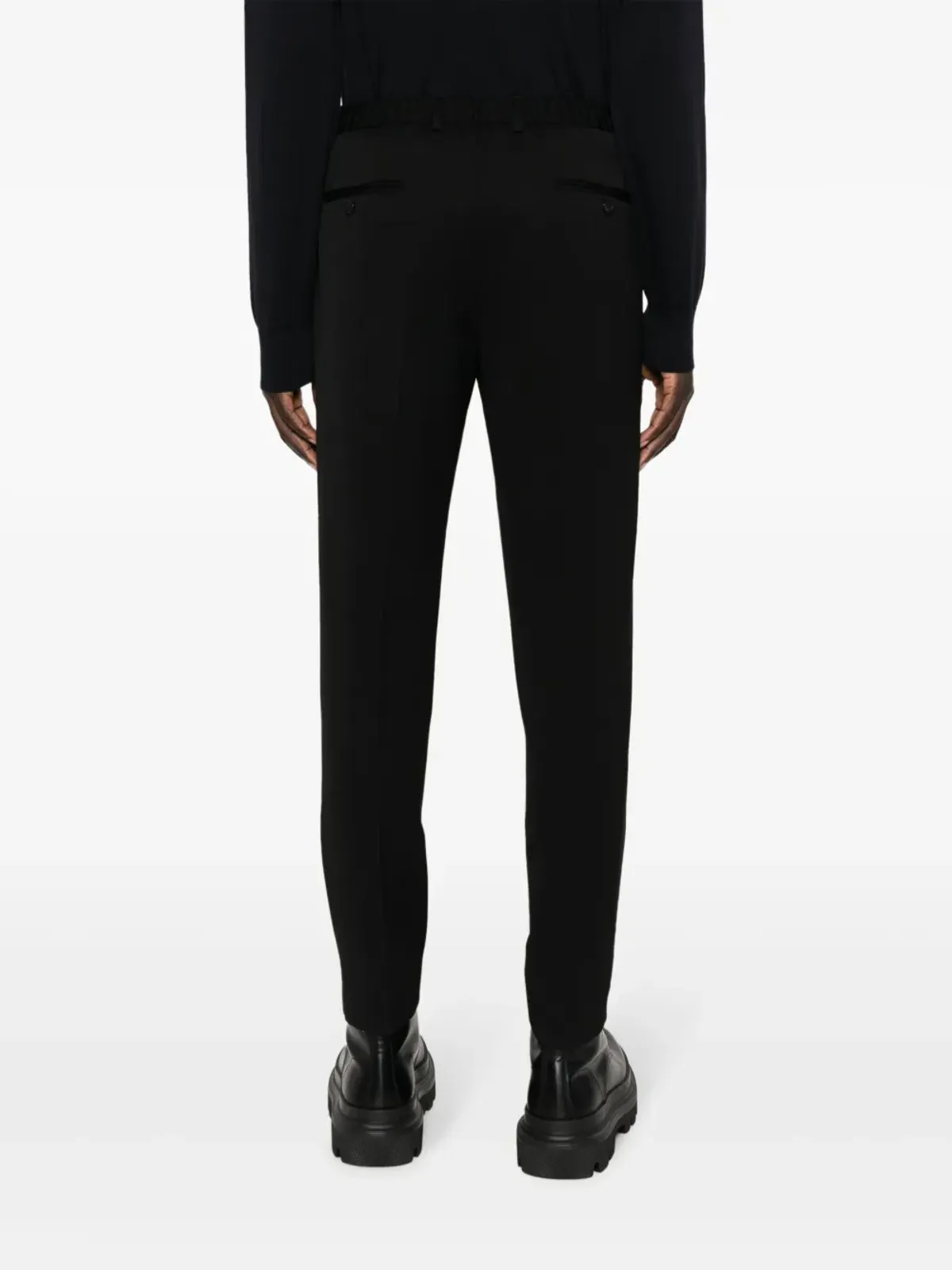 Dolce & Gabbana テーラード ヴァージンウール パンツ - ブラック - 画像4