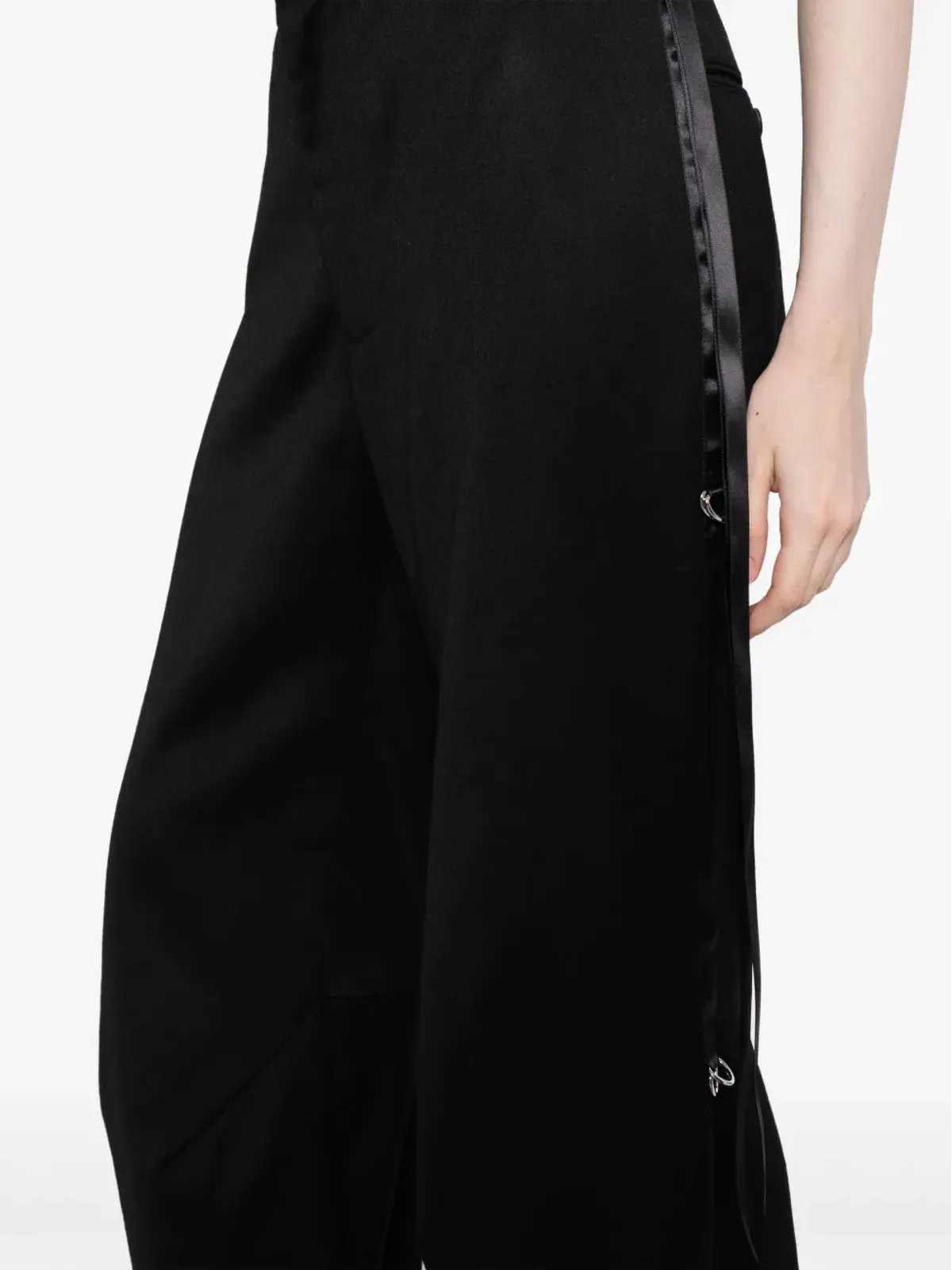 R13 アーティキュレーテッド・タキシードパンツ - ブラック - 画像5