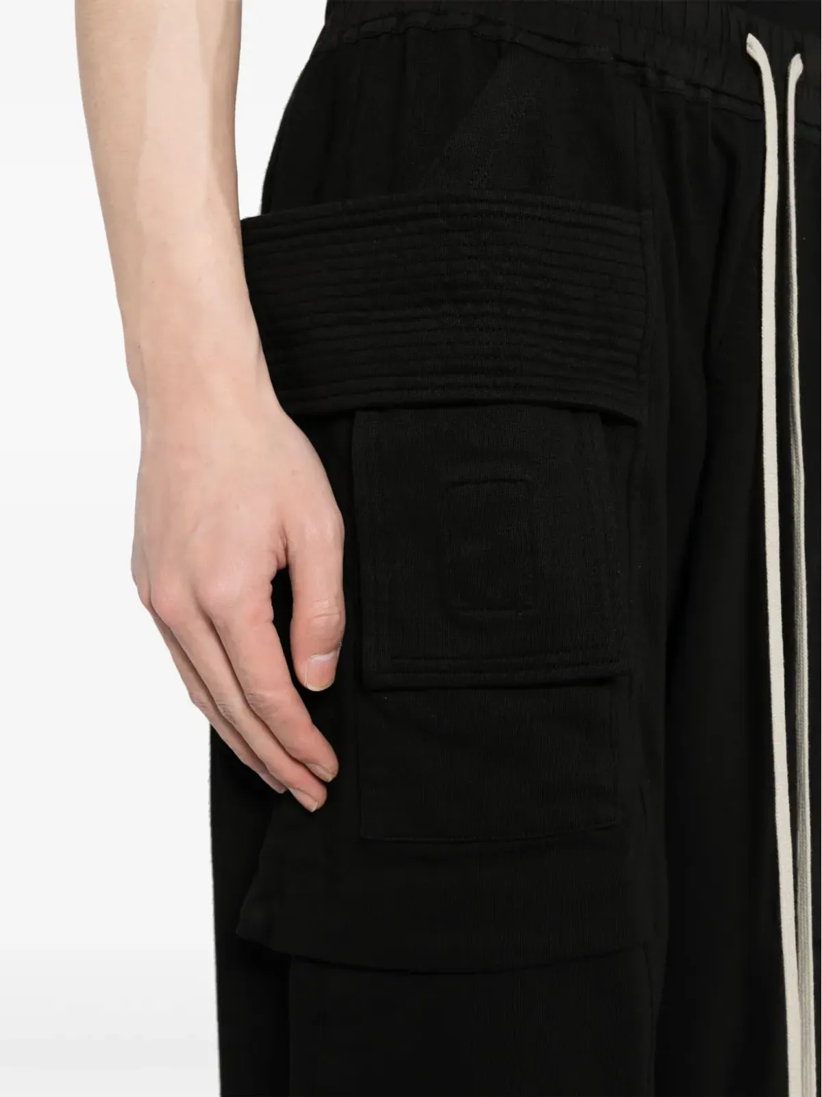 Rick Owens DRKSHDW ジャージー カーゴショーツ - ブラック - 画像5