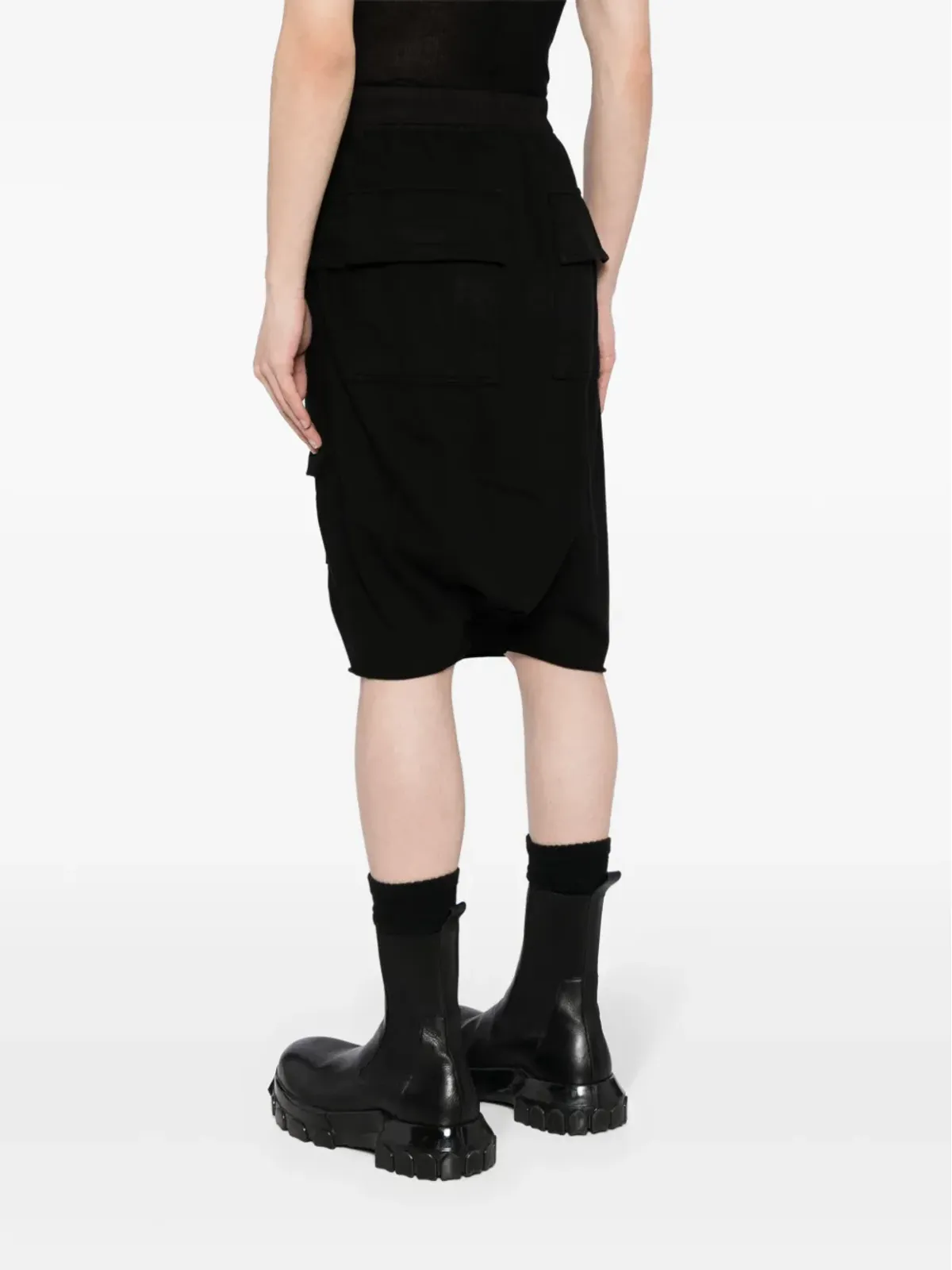Rick Owens DRKSHDW ジャージー カーゴショーツ - ブラック - 画像4