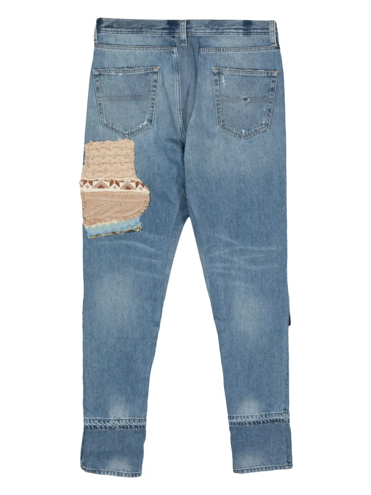 Greg Lauren ミッドライズ テーパードジーンズ - ブルー - 画像2