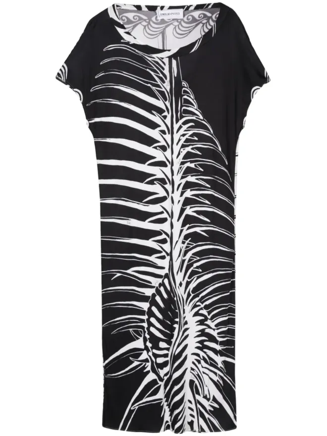 PUCCI Pre-Owned PUCCI Pre-Owned 2000s プリントミディドレスの商品画像