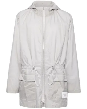 Thom Browne ジップアップ フード付きパーカ グレー - サムネイル1