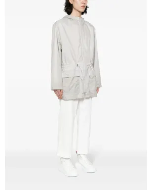 Thom Browne ジップアップ フード付きパーカ グレー - サムネイル3
