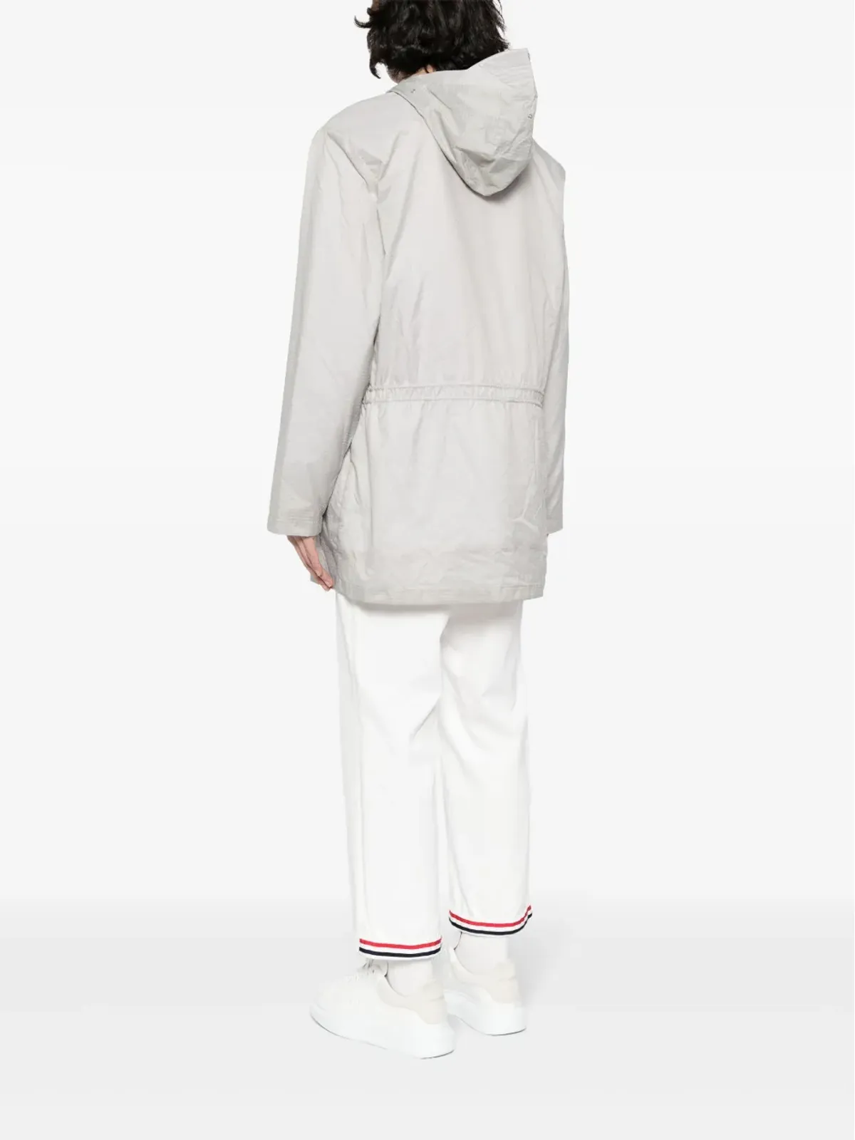 Thom Browne ジップアップ フード付きパーカ グレー - 画像4