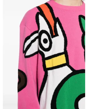 Walter Van Beirendonck Viper インターシャ編みウールジャンパー - マルチカラー - サムネイル5