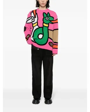 Walter Van Beirendonck Viper インターシャ編みウールジャンパー - マルチカラー - サムネイル2