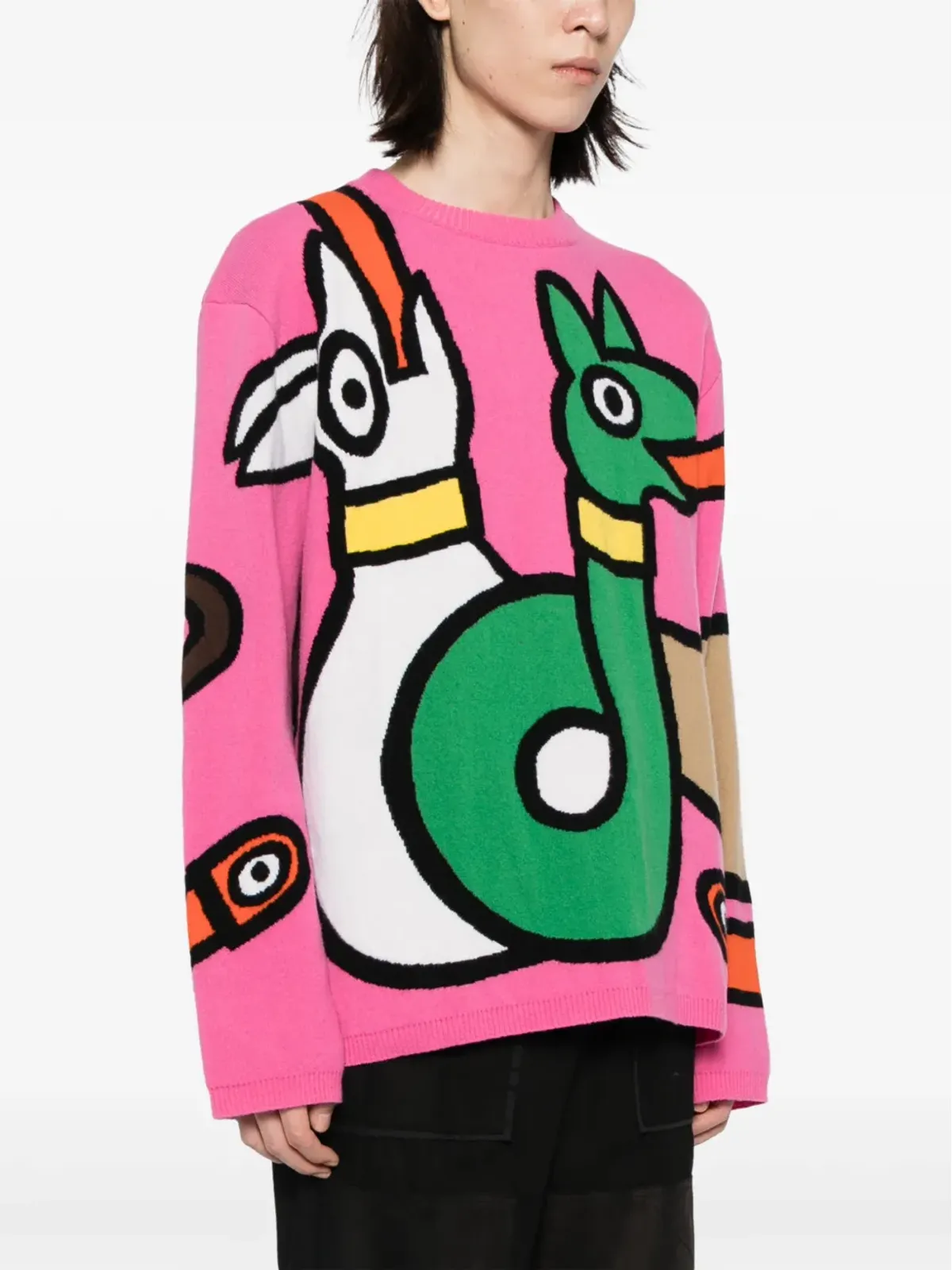 Walter Van Beirendonck Viper インターシャ編みウールジャンパー - マルチカラー - 画像3