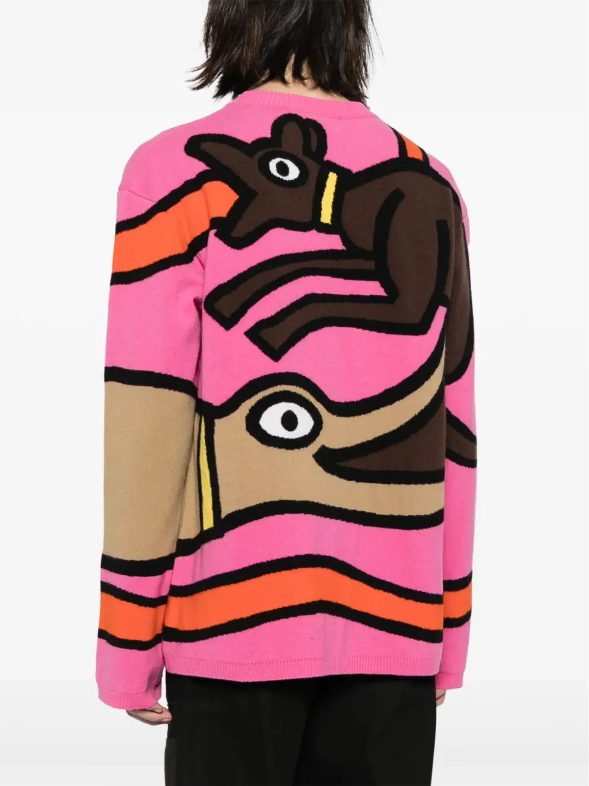 Walter Van Beirendonck Viper インターシャ編みウールジャンパー - マルチカラー - 画像4