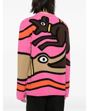 Walter Van Beirendonck Viper インターシャ編みウールジャンパー - マルチカラー - サムネイル4