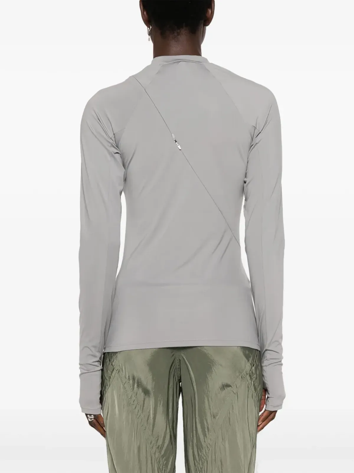 Post Archive Faction panelled jersey T-shirt - Green - 画像4