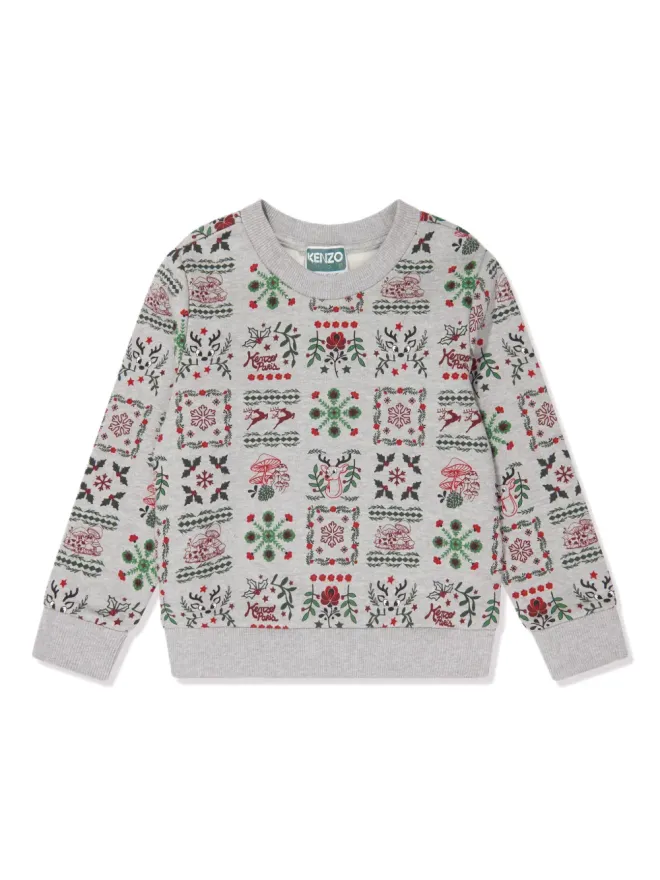 Kenzo Kids Kenzo Kids モノグラム柄ジャージー スウェットシャツの商品画像