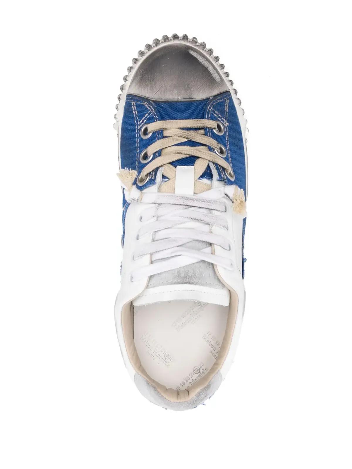 Maison Margiela ニューエボリューション ダメージ加工スニーカー - ホワイト - 画像4