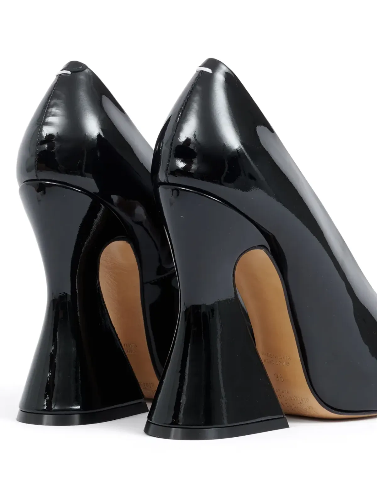 Maison Margiela Sketch 120mm patent-leather パンプス - ブラック - 画像4