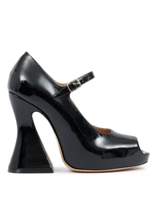 Maison Margiela Sketch 120mm Mary Jane パンプス - ブラック - サムネイル1