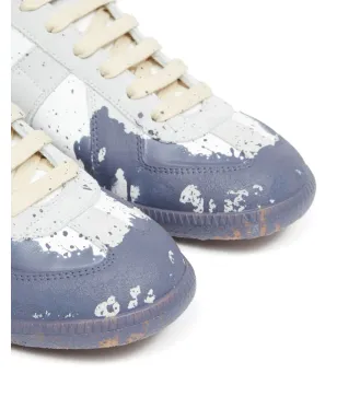 Maison Margiela レプリカ ペイント レザー スニーカー - ホワイト - サムネイル5