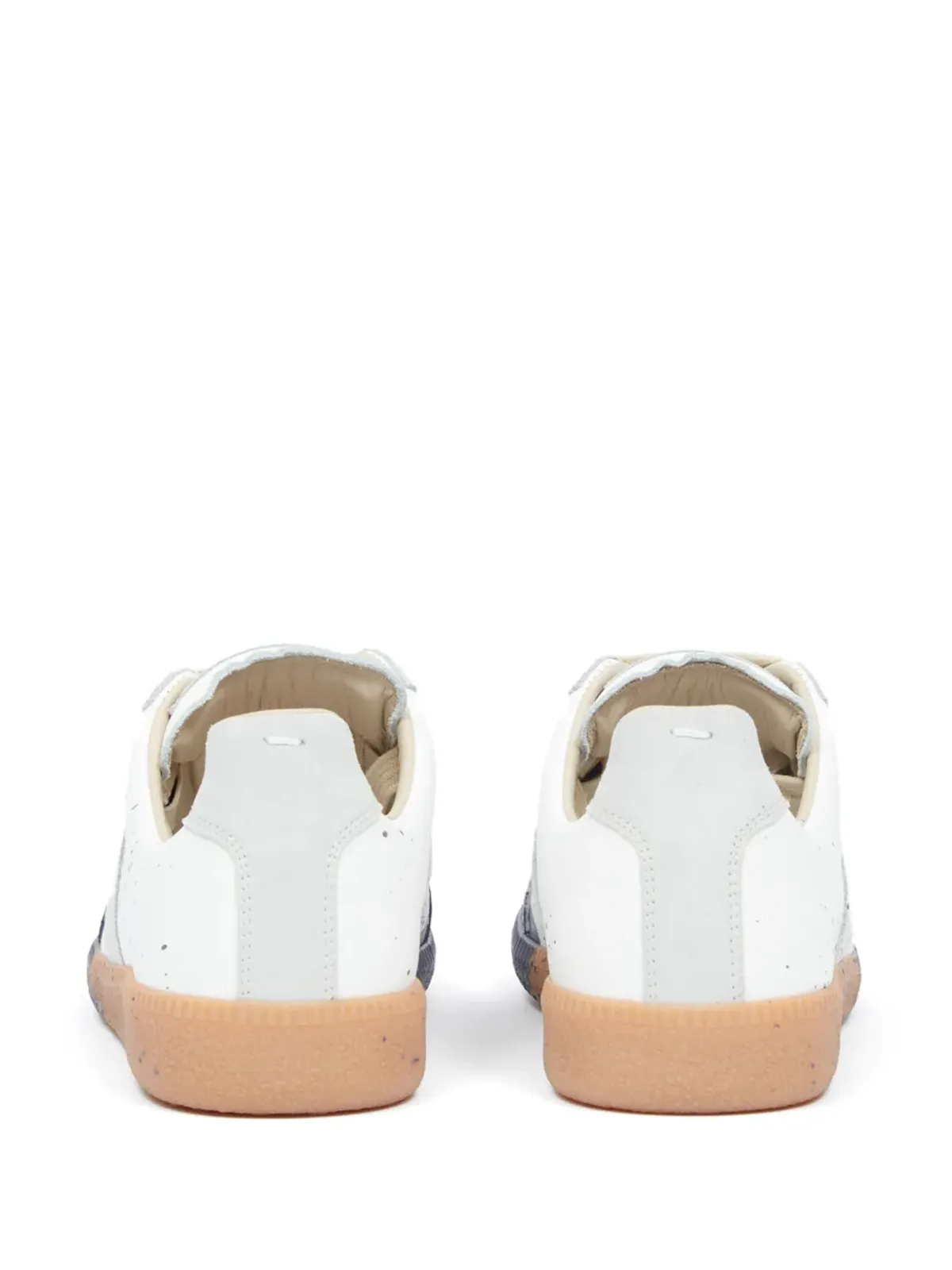 Maison Margiela レプリカ ペイント レザー スニーカー - ホワイト - 画像3