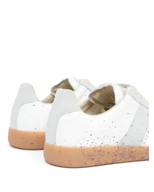 Maison Margiela レプリカ ペイント レザー スニーカー - ホワイト - サムネイル4