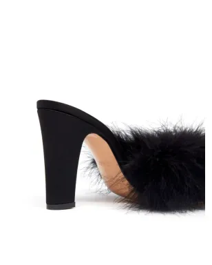 Maison Margiela 羽根付きサンダル ブラック - サムネイル4