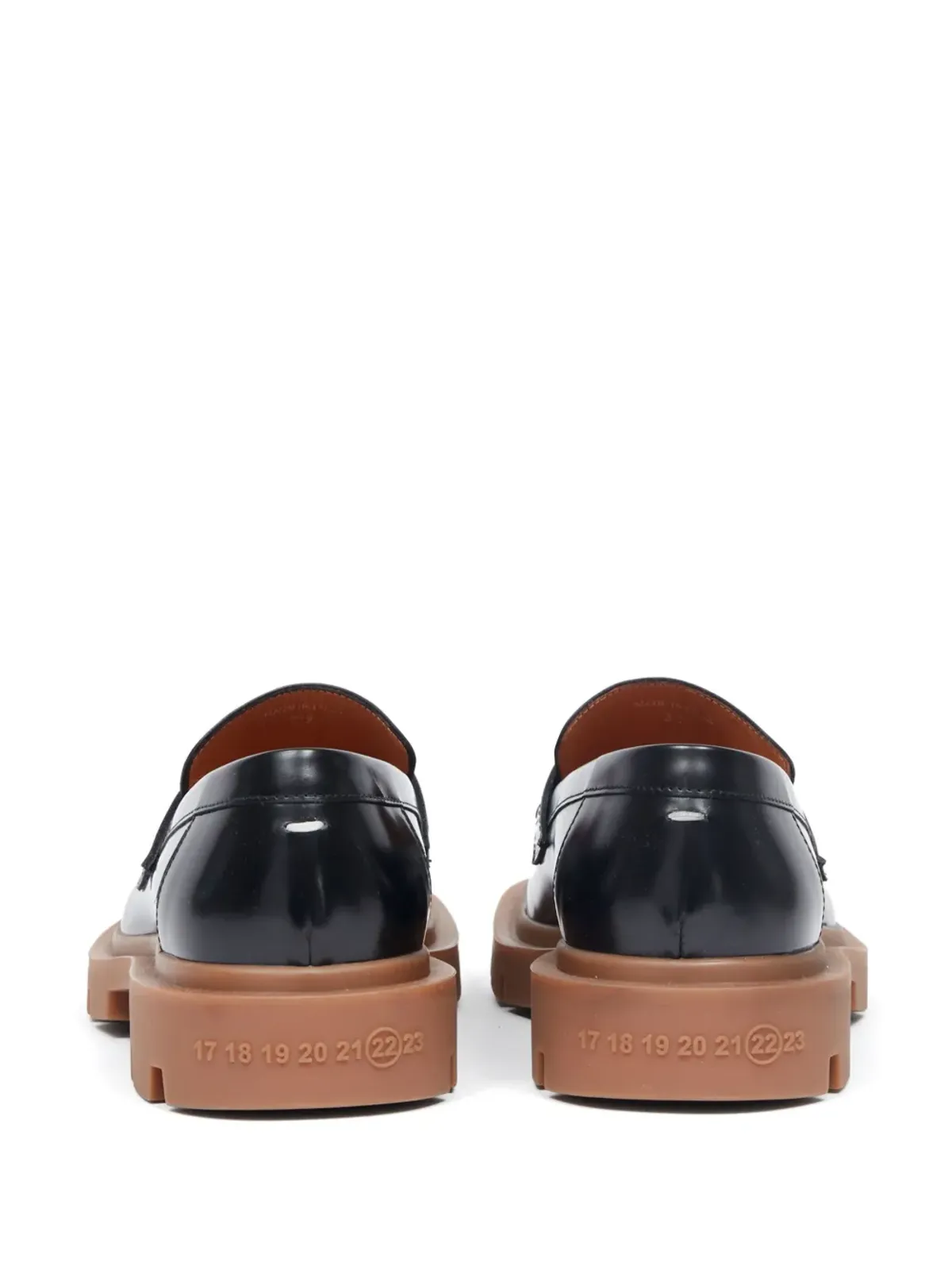 Maison Margiela アイビー レザー ローファー - ブラック - 画像3