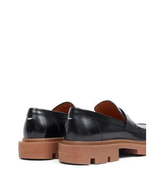 Maison Margiela アイビー レザー ローファー - ブラック - サムネイル4