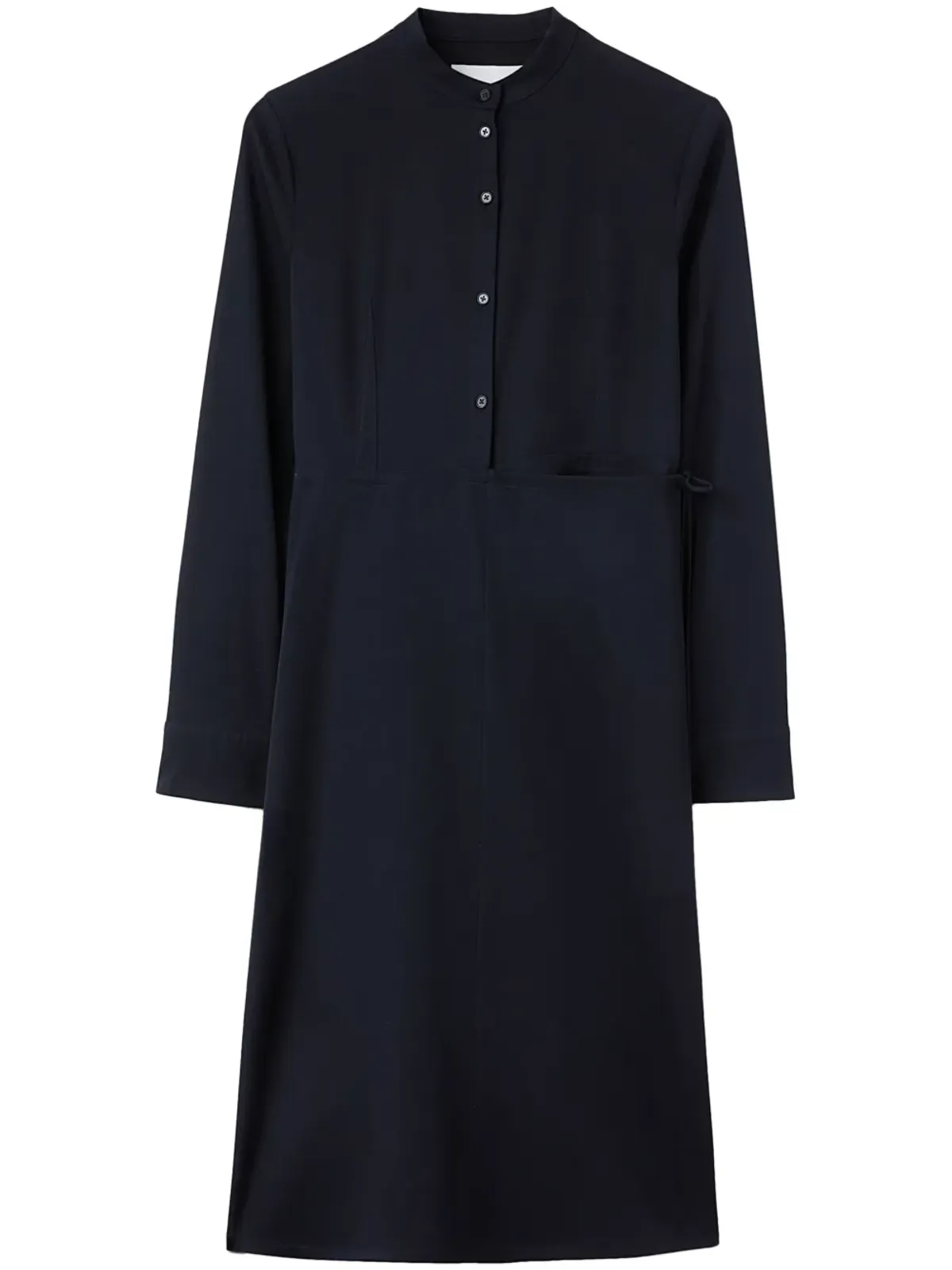 Jil Sander wrapover-panel ヴァージンウール シャツドレス - ブルー - 画像1