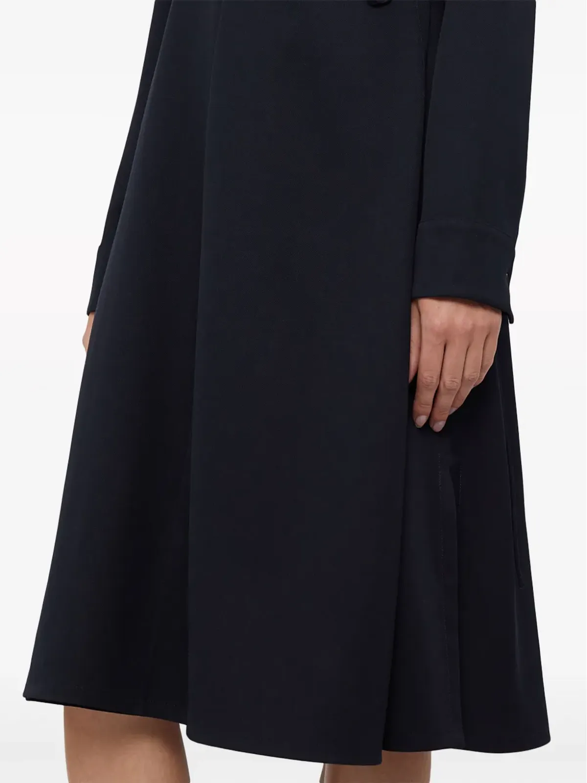Jil Sander wrapover-panel ヴァージンウール シャツドレス - ブルー - 画像3