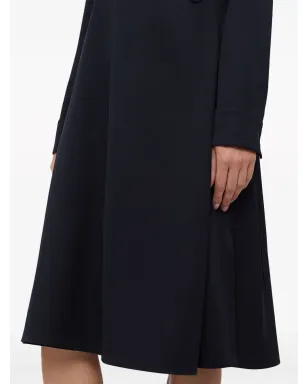 Jil Sander wrapover-panel ヴァージンウール シャツドレス - ブルー - サムネイル3