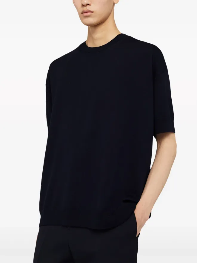 Jil Sander Jil Sander 丸首ウールTシャツの商品画像