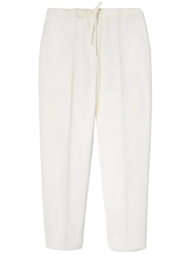 Jil Sander Jil Sander ドローストリングウエストのコットンパンツ - ホワイトの商品画像