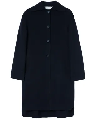 Jil Sander シングルブレスト カシミア コート ネイビー - サムネイル1