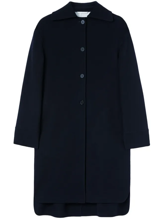 Jil Sander Jil Sander シングルブレスト カシミア コート ネイビーの商品画像