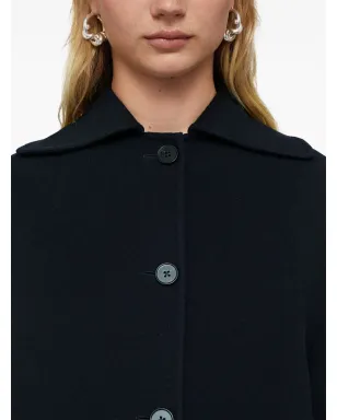 Jil Sander シングルブレスト カシミア コート ネイビー - サムネイル4