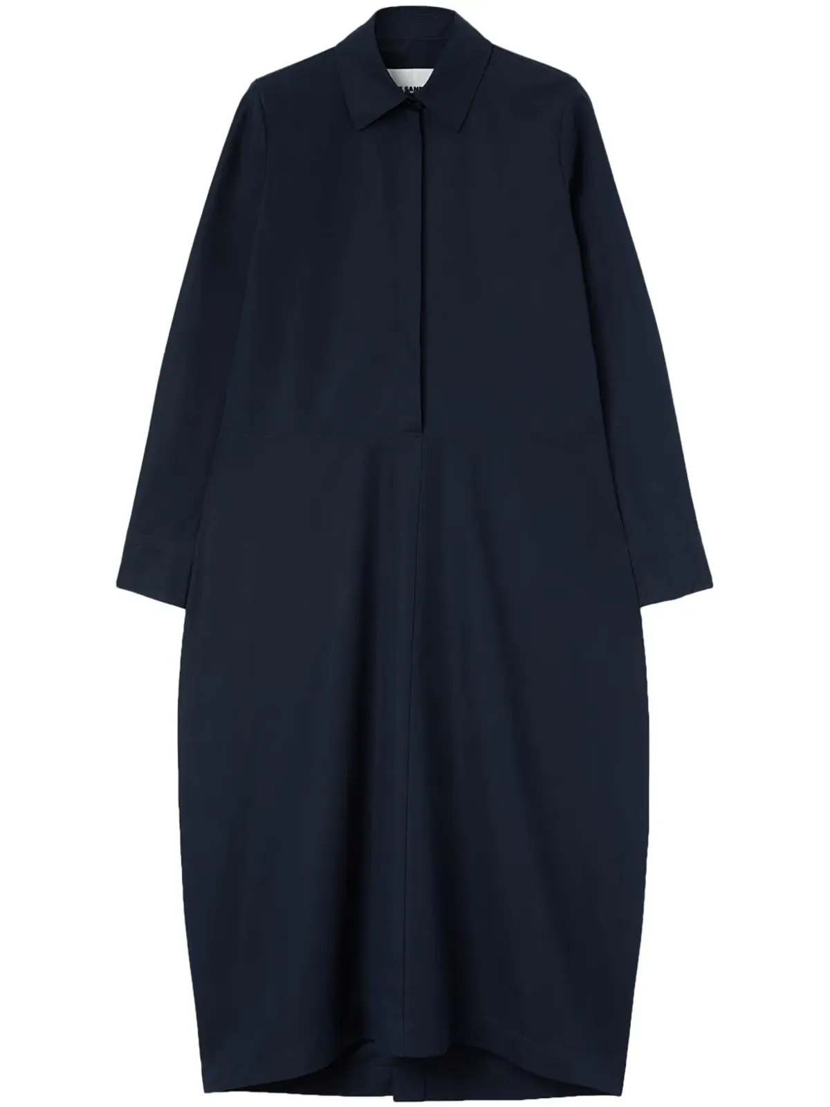 Jil Sander 長袖オーガニックコットン シャツワンピース - ブルー - 画像1
