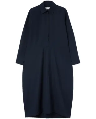Jil Sander 長袖オーガニックコットン シャツワンピース - ブルー - サムネイル1