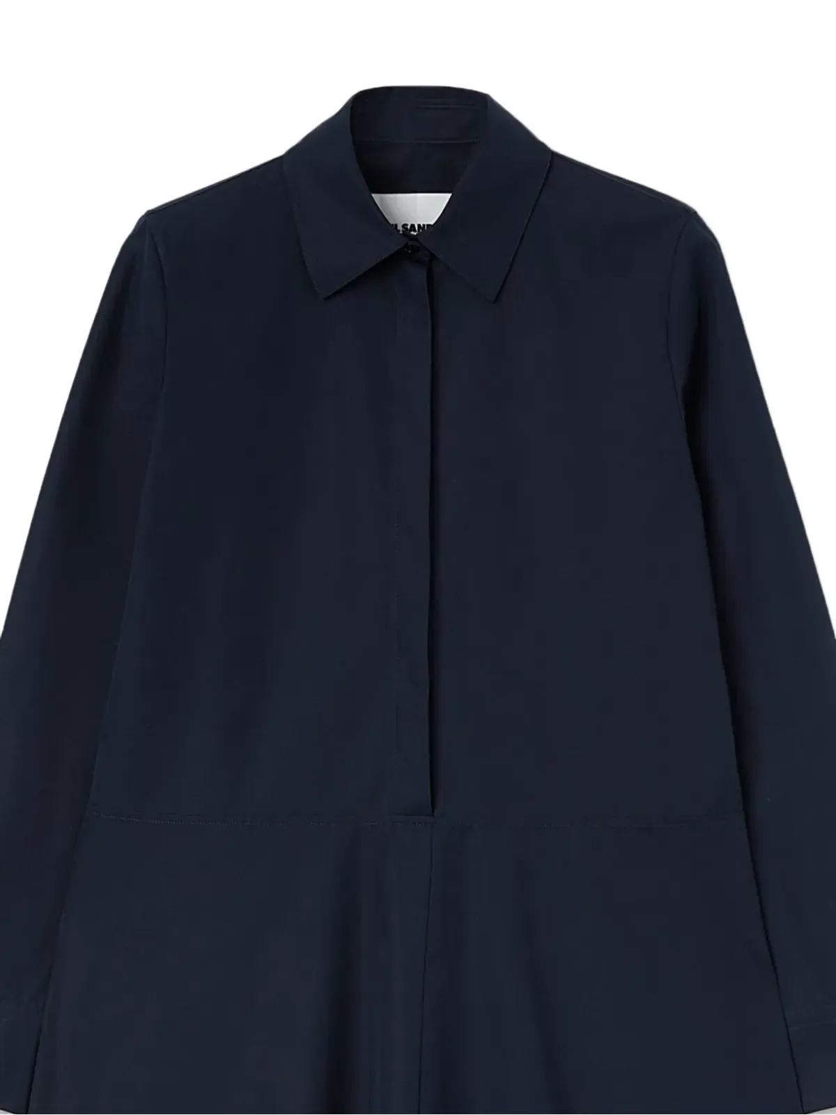 Jil Sander 長袖オーガニックコットン シャツワンピース - ブルー - 画像2