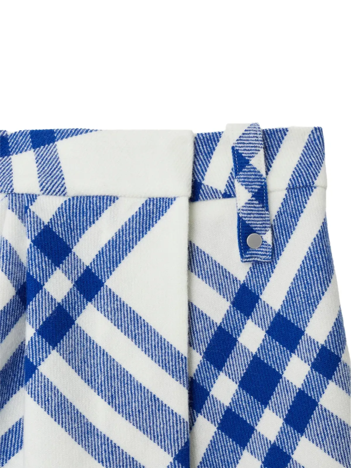 Burberry チェック ウール ミニスカート - 画像3