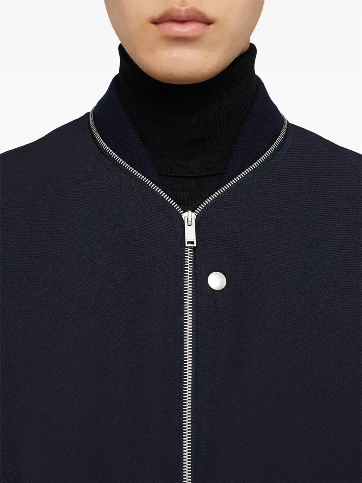Jil Sander ジップ装飾ウールボンバージャケット - 画像3