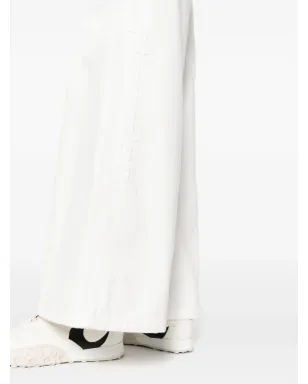 Jil Sander ワイドレッグ コットンパンツ - ホワイト - サムネイル5