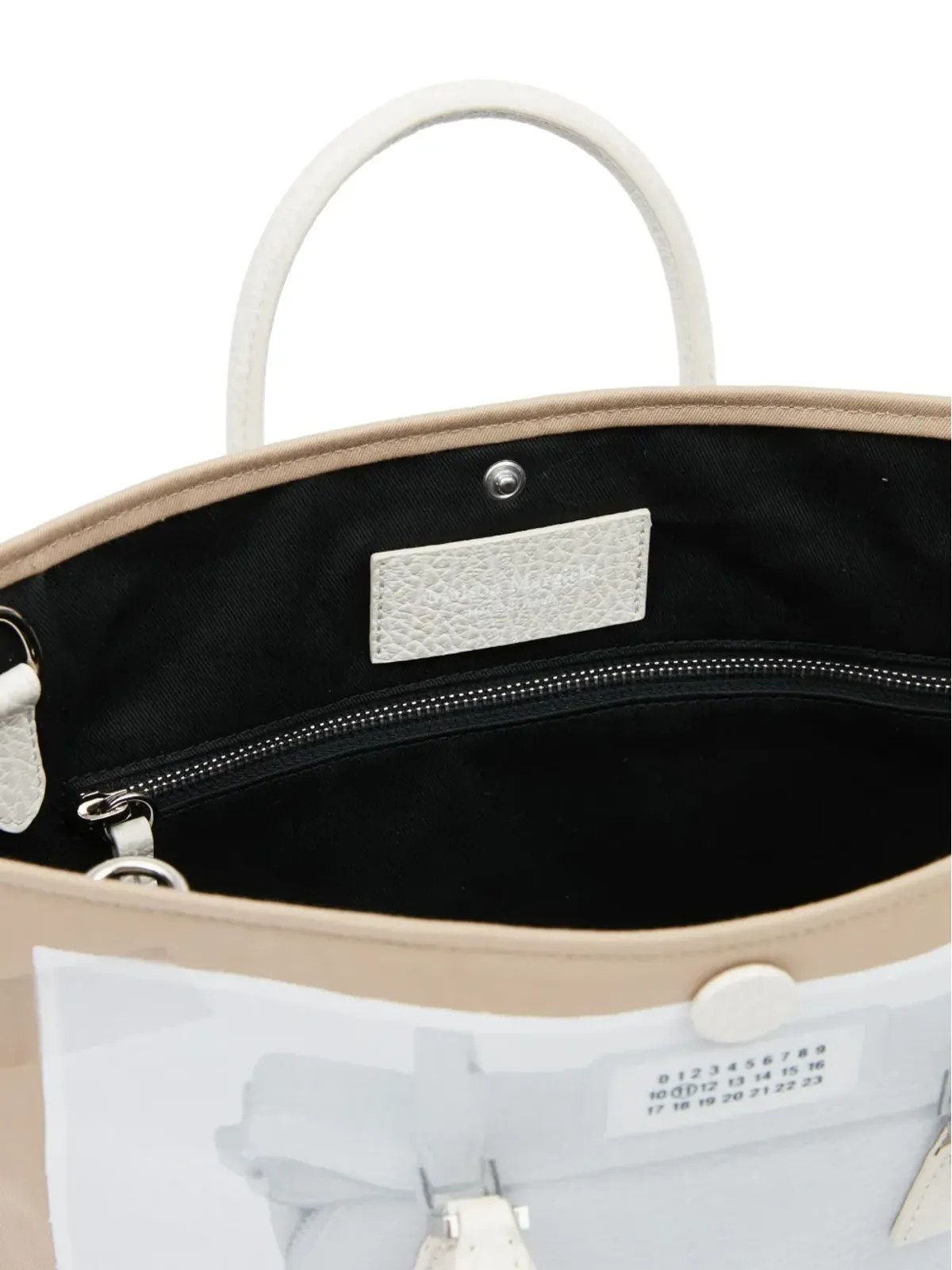 Maison Margiela ミクロ 5AC トロンプ・ルイユ トップハンドルバッグ - Neutrals - 画像5